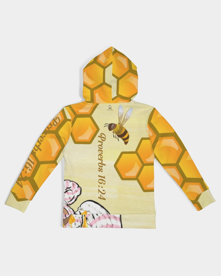 Girl's Hoodie - Joy Honey - Proverbs 16:24