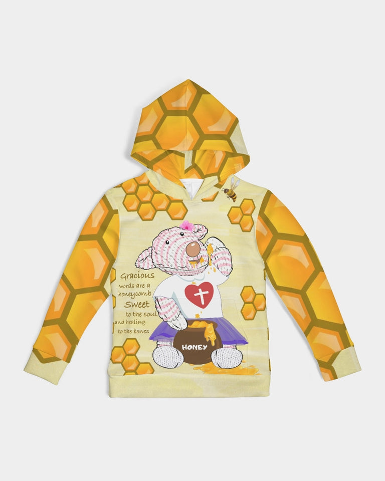 Girl's Hoodie - Joy Honey - Proverbs 16:24