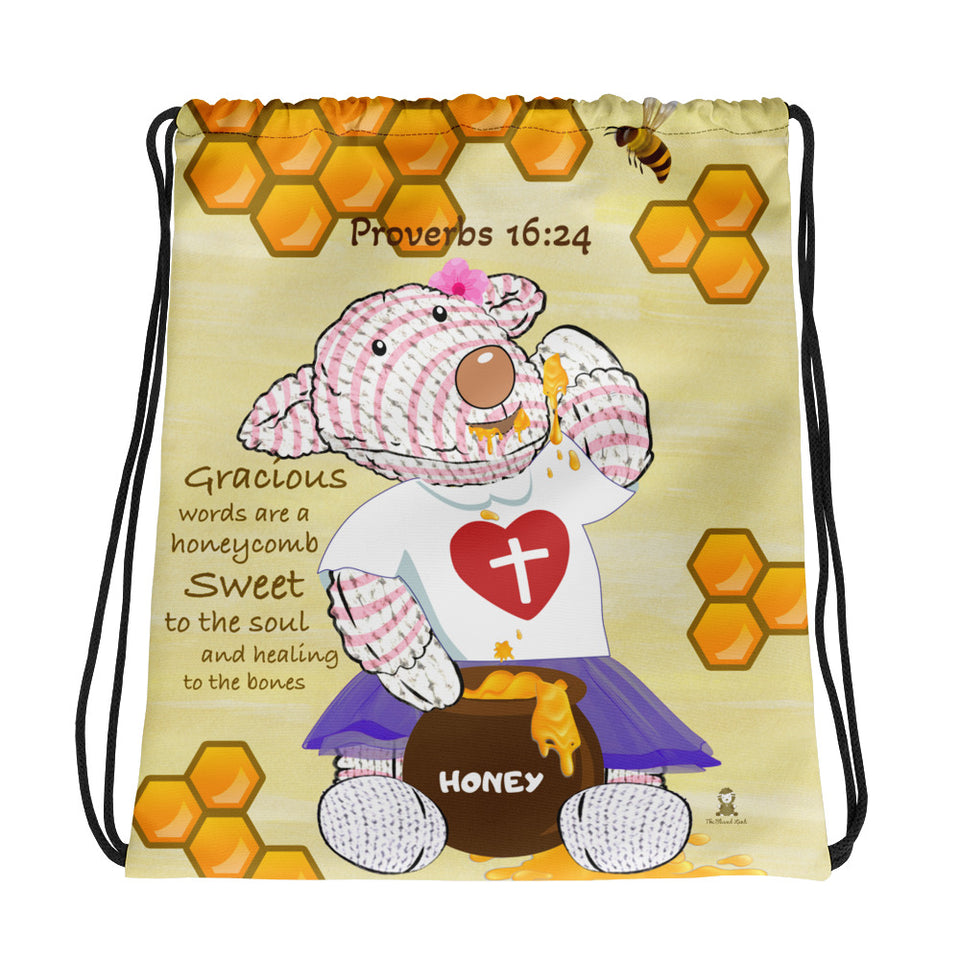 Drawstring Bag - Joy Honey - Proverbs 16:24
