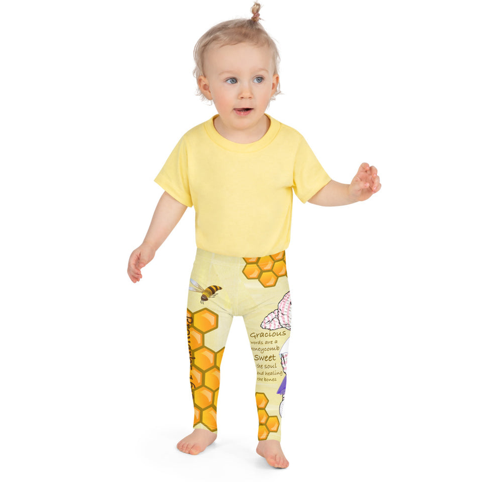 Girls's Leggings - Joy Honey - Proverbs 16:24