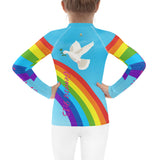 Girl's Rash Guard - Joy Rainbow - Genesis 9:13