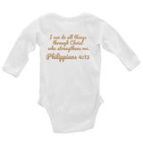 Baby Body Long Sleeve - Joseph Pilot - Philippians 4:13
