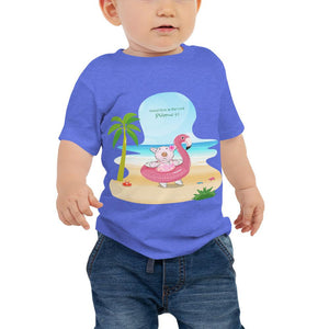 Baby T-Shirt - Joy Flamingo Beach - Philippians 4:1