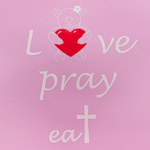 Silicone bib - Joy -  Love, Pray & Eat - Lavender