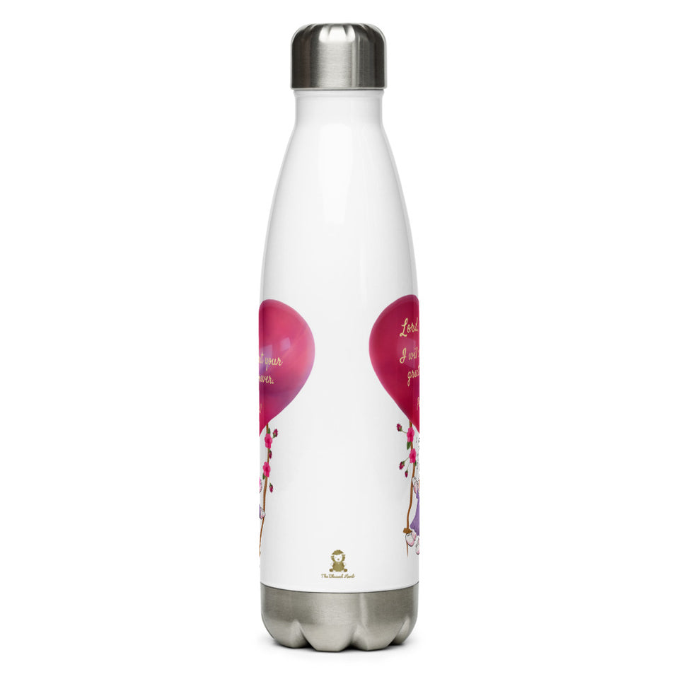 Stainless Steel Water Bottle - Joy - Great Love - Psalm 89:1