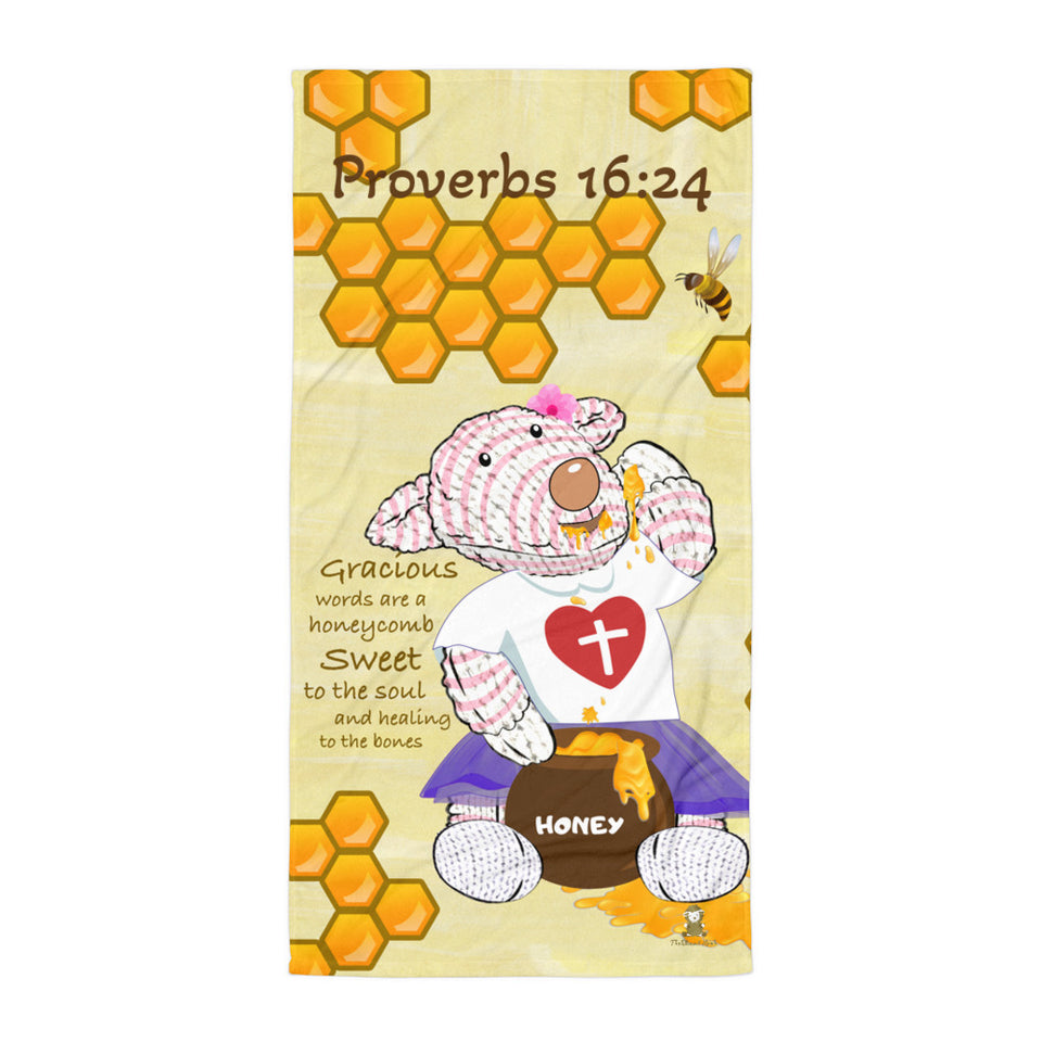 Towel - Joy Honey - Proverbs 16:24