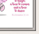 Wall Art - Wall Art Joy - Ballerina Dancer - Eclesiastes 3:1-4