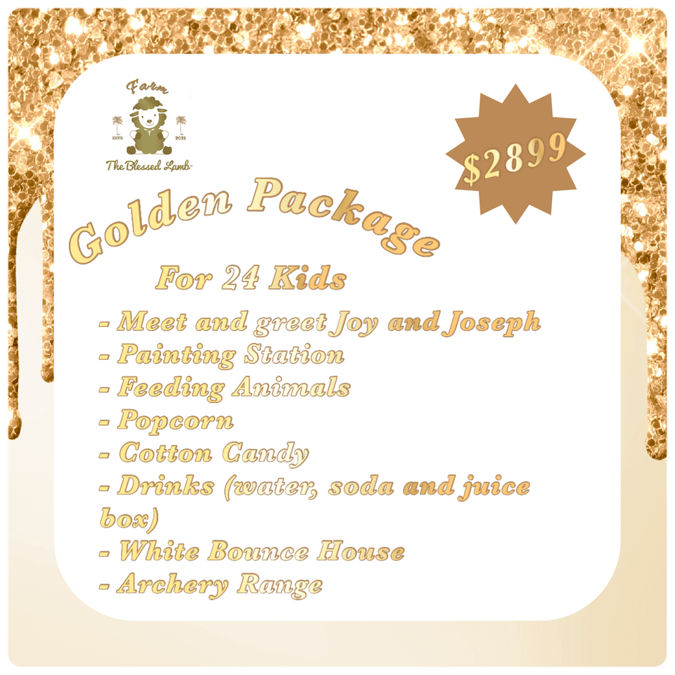 Golden Package for 24 Kids - Birthday Party