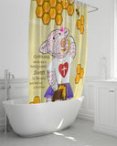 Shower Curtain - Joy Honey - Proverbs 16:24