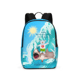 Joseph Surfing with Shark Large Backpack