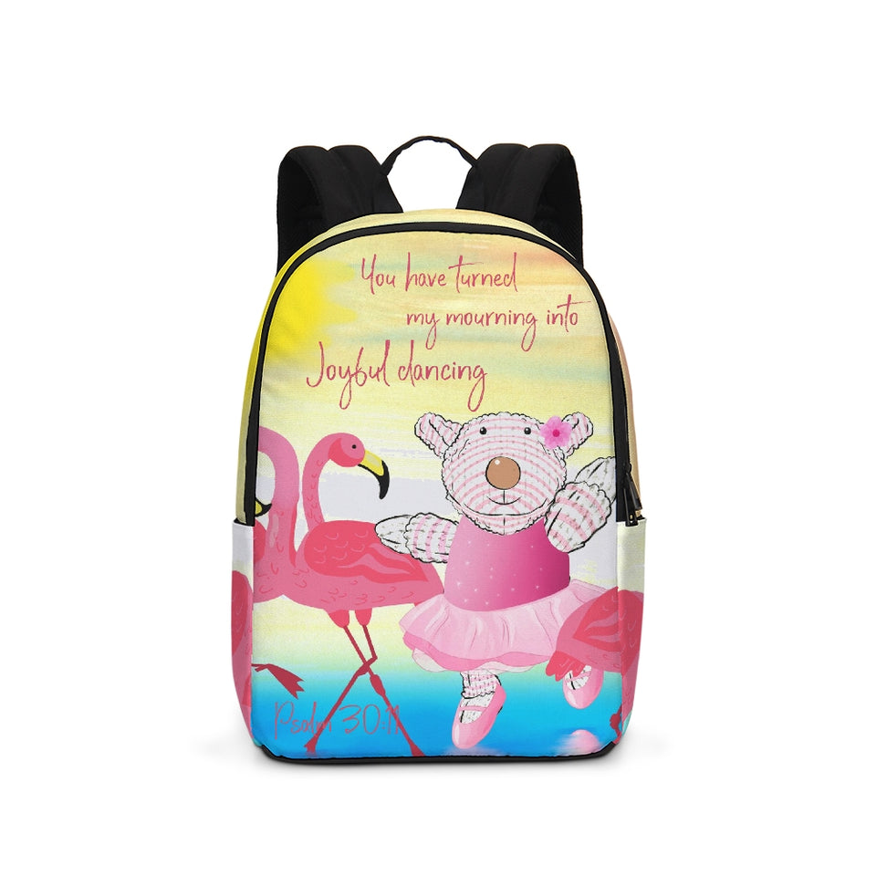 Backpack Joy Ballerina and Flamingos - Psalm 30:11