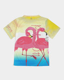 Girls T-Shirt Joy Ballerina and Flamingos - Psalm 30:11