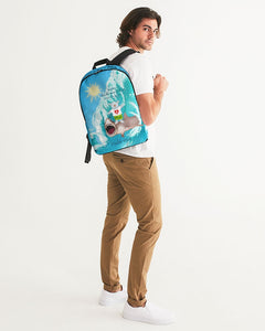 Joseph Surfing with Shark Large Backpack