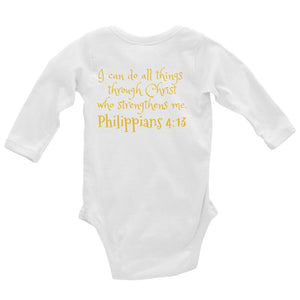 Baby Body Long Sleeve - Joseph Zookeeper - Philippians 4:13