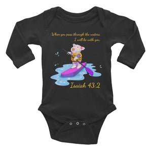 Baby Body Long Sleeve - Joy Paddleboard - Isaiah 43:2