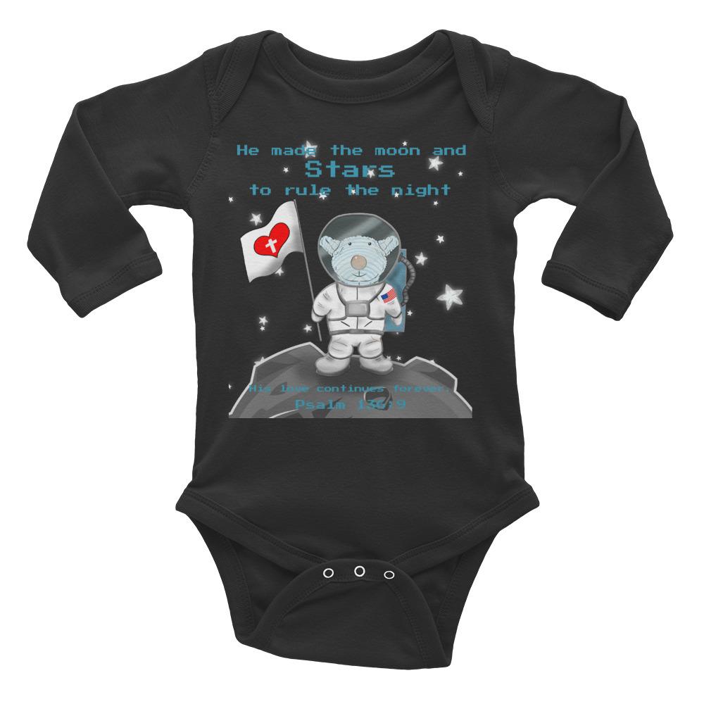 Baby Body Long Sleeve - Joseph Astronaut - Psalm 136:9