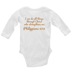 Baby Body Long Sleeve - Joseph Pilot - Philippians 4:13