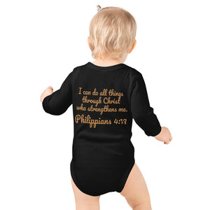 Baby Body Long Sleeve - Joseph Pilot - Philippians 4:13