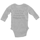 Baby Body Long Sleeve - Joseph Police - Philippians 4:13