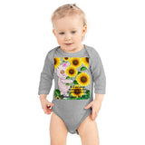 Baby Body Long Sleeve - Joy Sunflowers- 1 Corinthians 16:13
