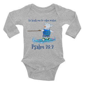 Baby Body Long Sleeve - Wakeboard Joseph - Psalm 23:2