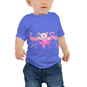 Baby T-Shirt -  Joy Ballerina Flamingos - Psalm 150:4