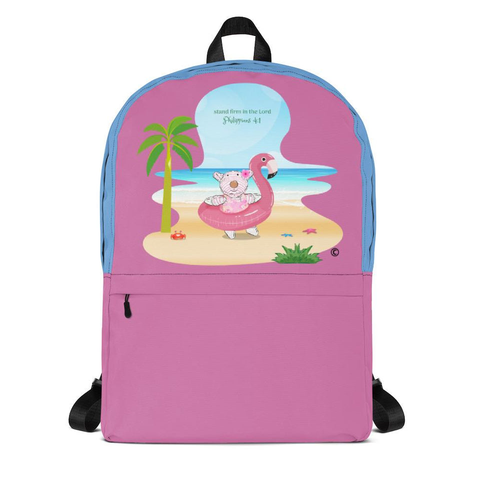 Backpack - Joy Flamingo Beach - Philippians 4:1