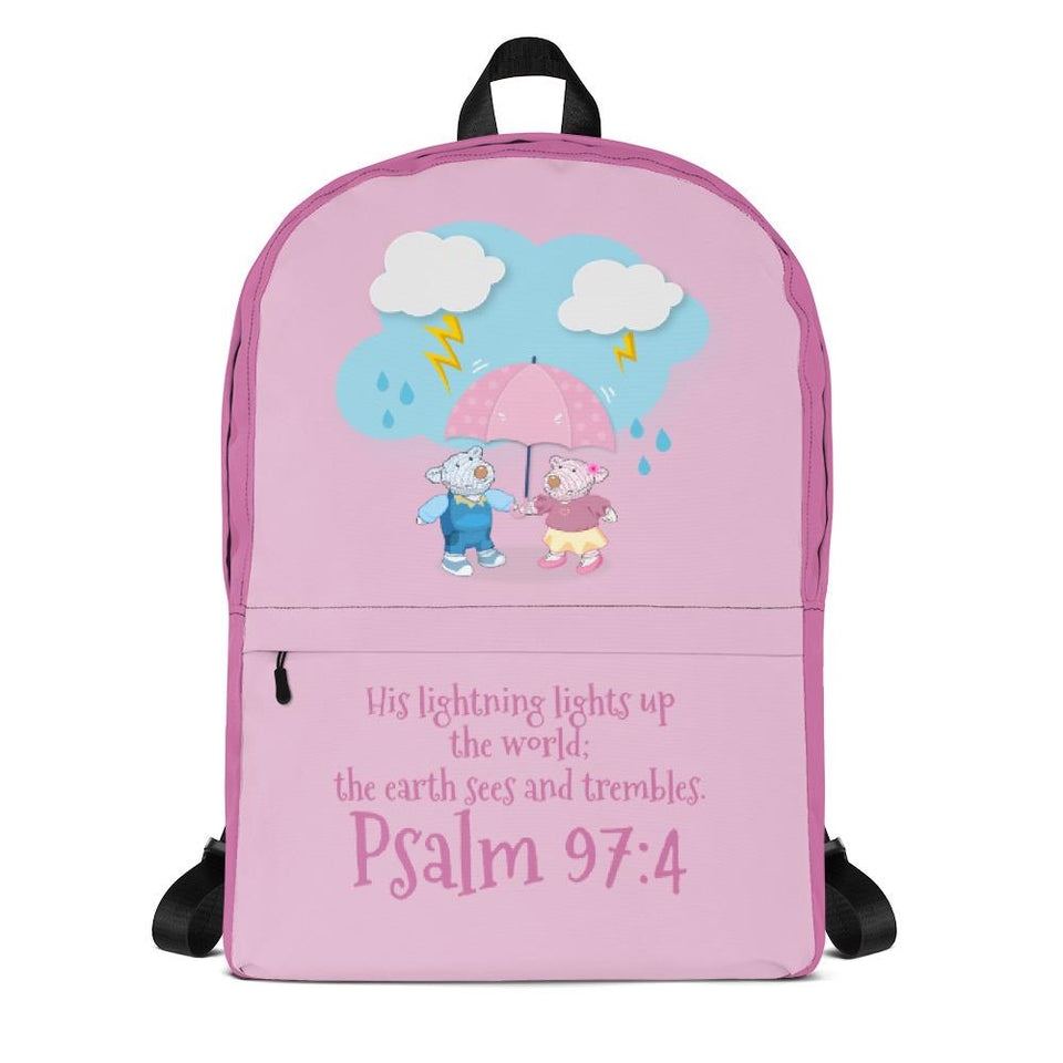 Rose Backpack - Joy & Joseph Lightning - Psalm 97:4