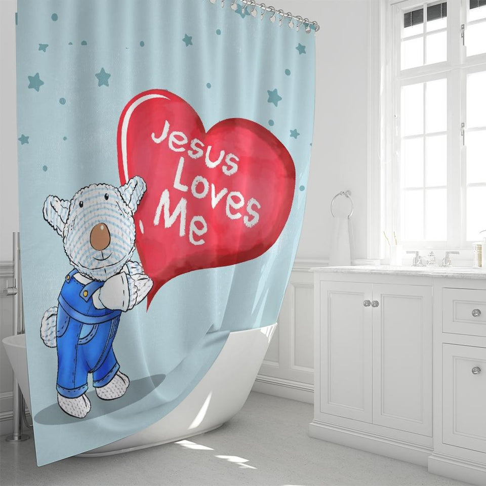 Shower Curtain - Joseph - Jesus Loves Me