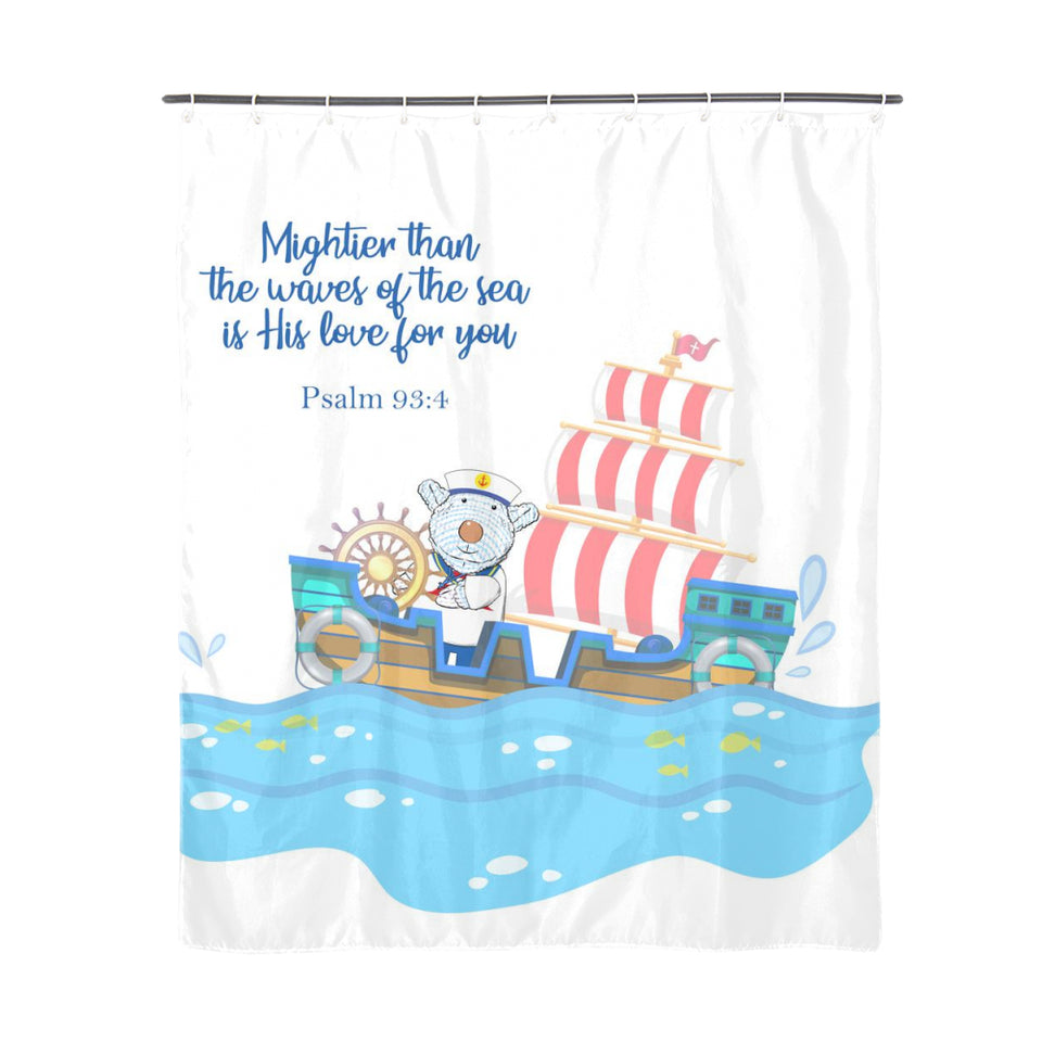 Shower Curtain - Sailor Joseph - Psalm 93:4