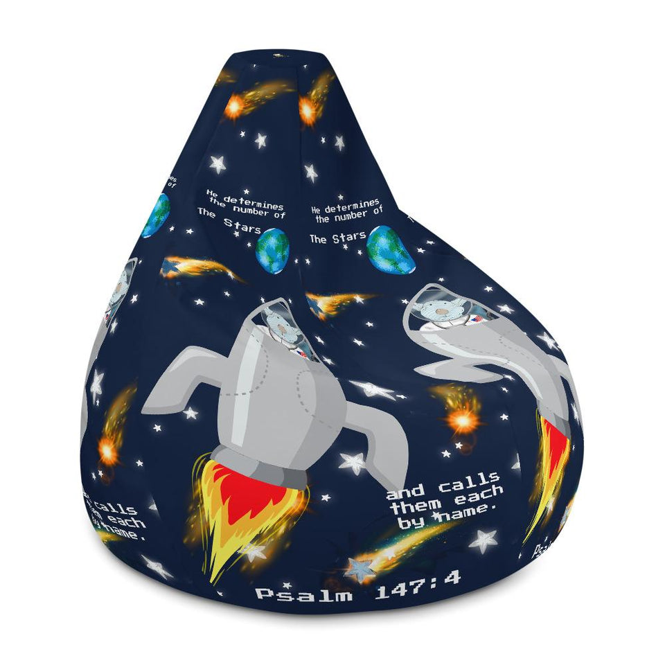 Bean Bag Chair Cover - Joseph SpaceShip - The Stars - Psalm 147:4