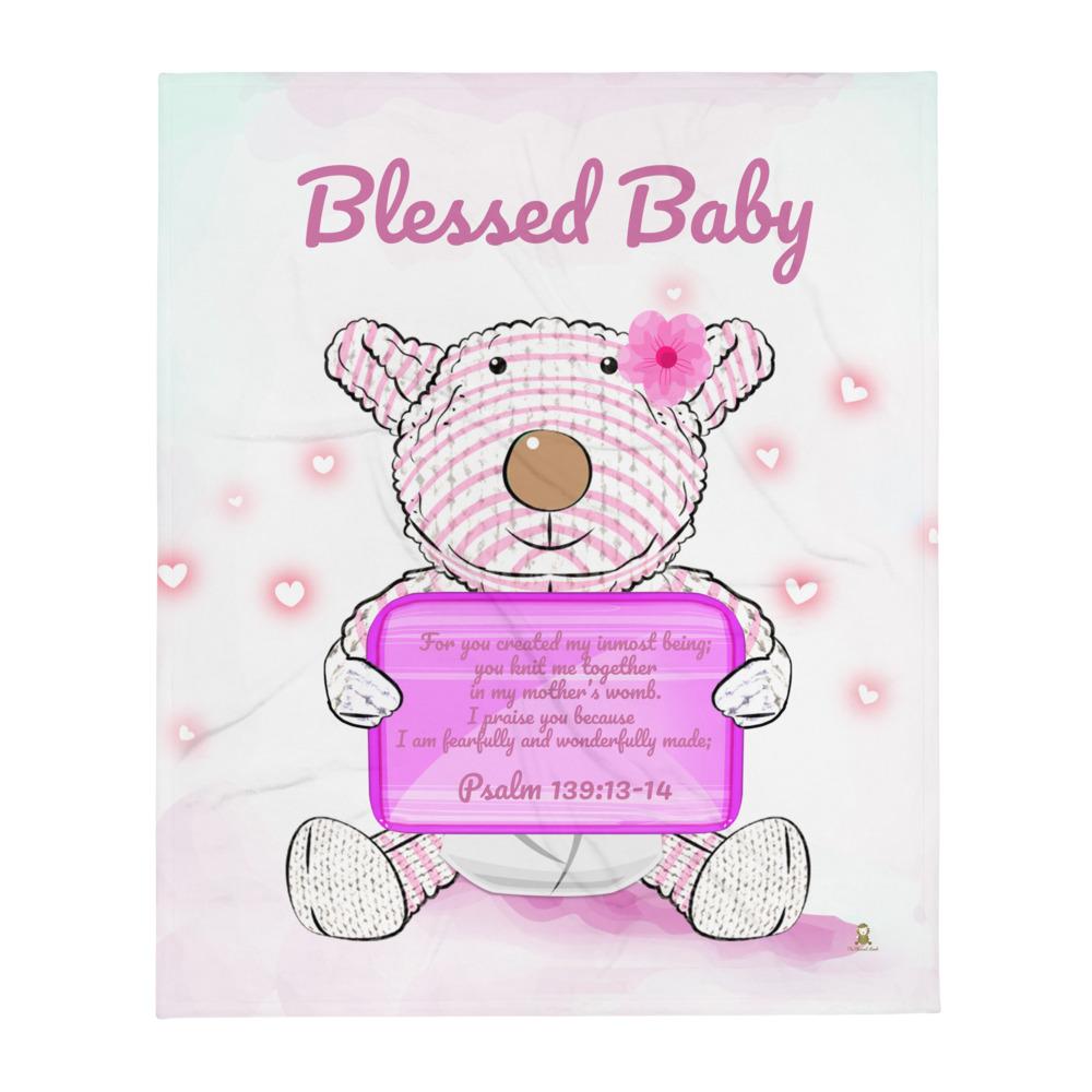Blanket Blessed Baby Joy Psalm 139:13-14 –