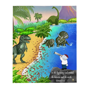 Blanket - Joseph & Dinosaurs - Genesis 1:1