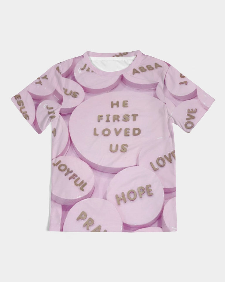 Kids T-shirt - Pink Perfect Love Bubble Art