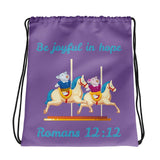 Drawstring Bag - Joy & Joseph Carousel - Romans 12:12