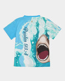 Boys T-Shirt - Joseph Surfing with Shark - Psalm 93:4