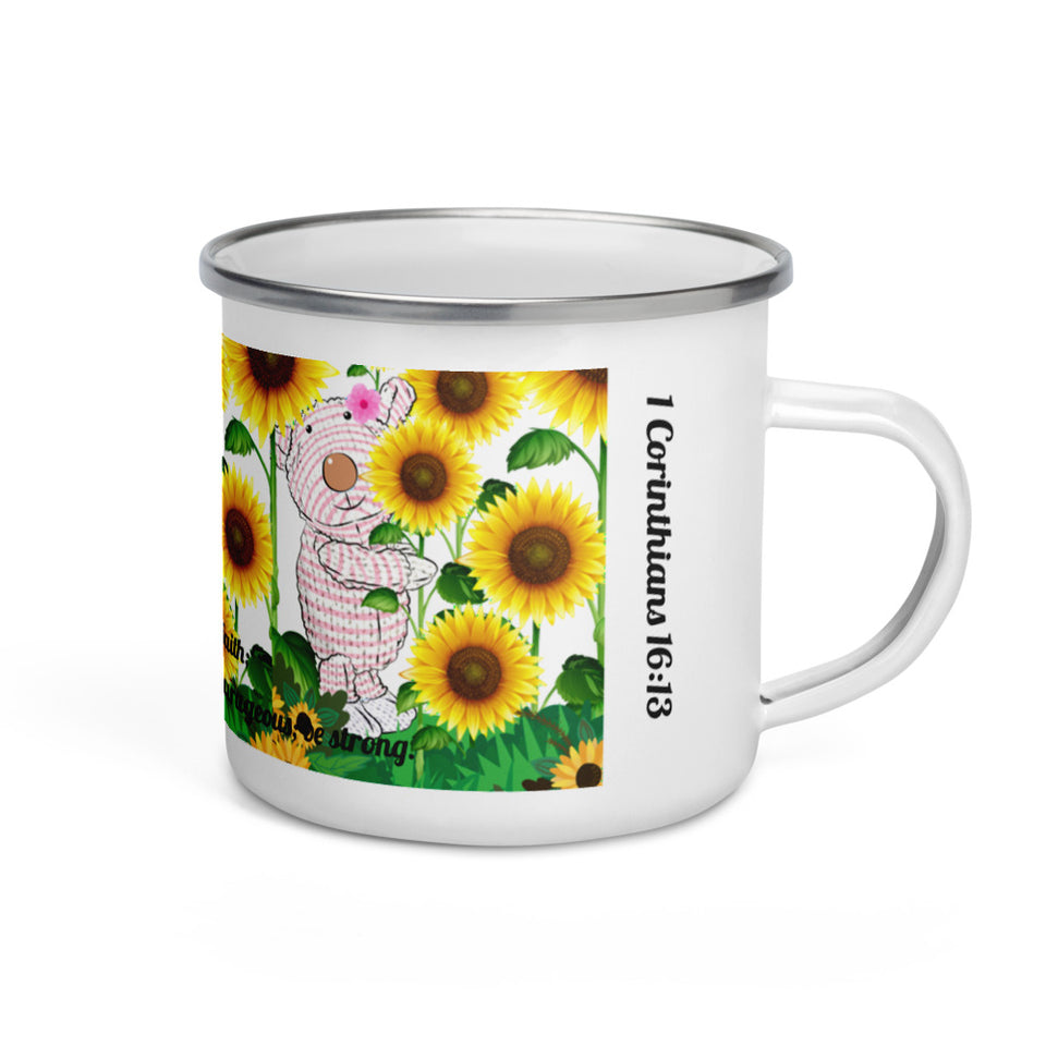 Kids Cup - Joy Sunflowers - 1 Corinthians 16:13