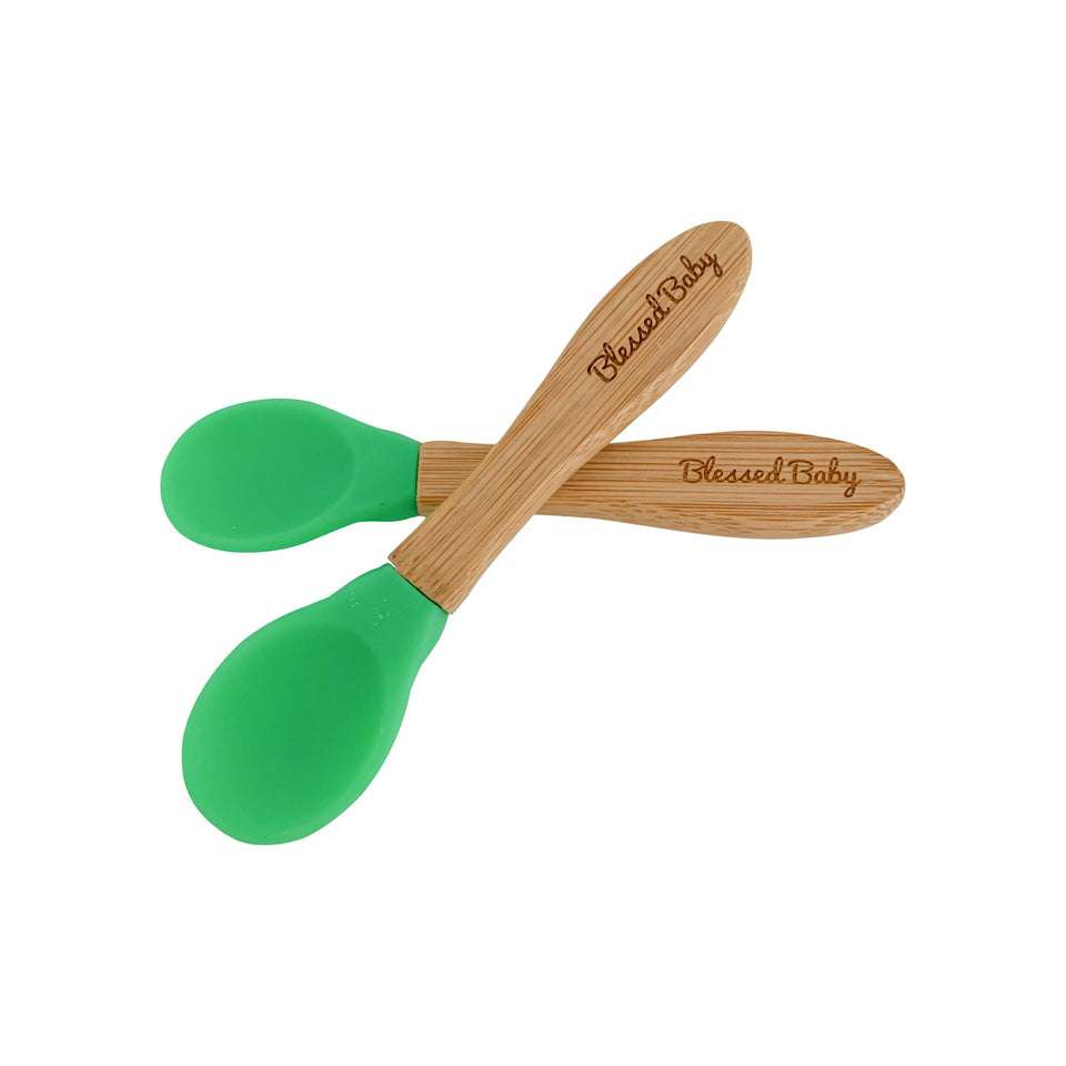 Blessed Baby Bamboo Feeding Set - Green
