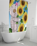Shower Curtain - Joy Sunflowers - 1 Corinthians 16:13