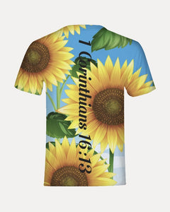 Kids T- Shirt - Joy Sunflowers - 1 Corinthians 16:13