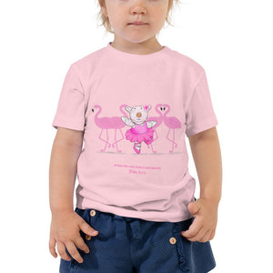 Toddler T-Shirt - Joy Ballerina Flamingos - Psalm 150:4