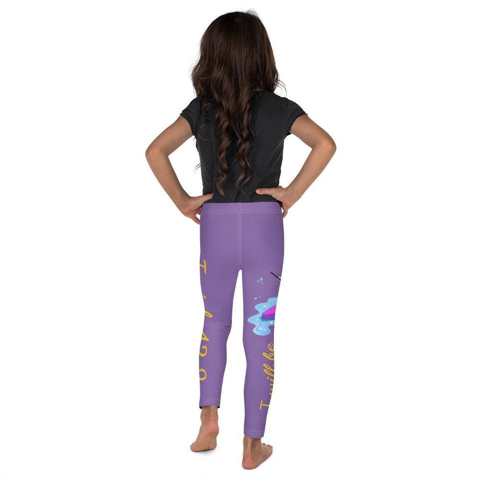 Kid's Leggings - Joy Paddleboard 2T-7 Isaiah 43:2