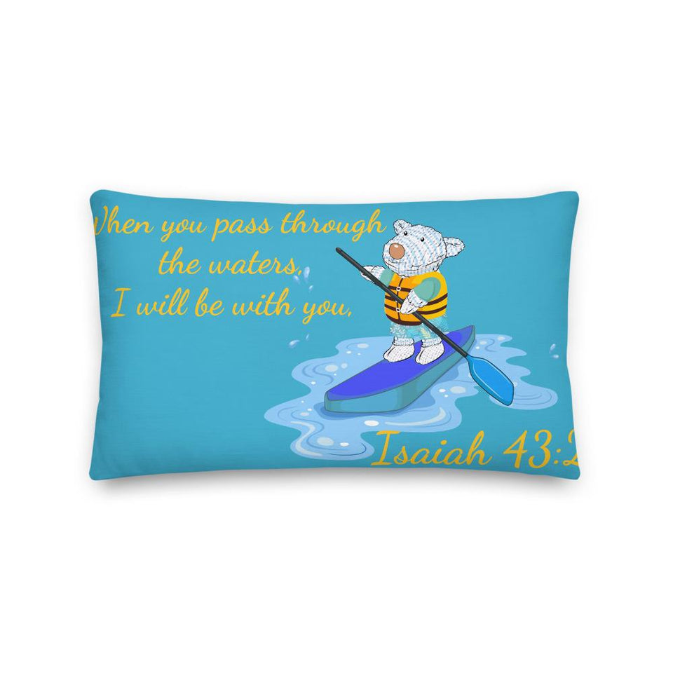 Pillow - Joseph Paddleboard - Isaiah 43:2