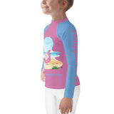 Kids Rash Guard - Joy Flamingo Beach - Philippians 4:1