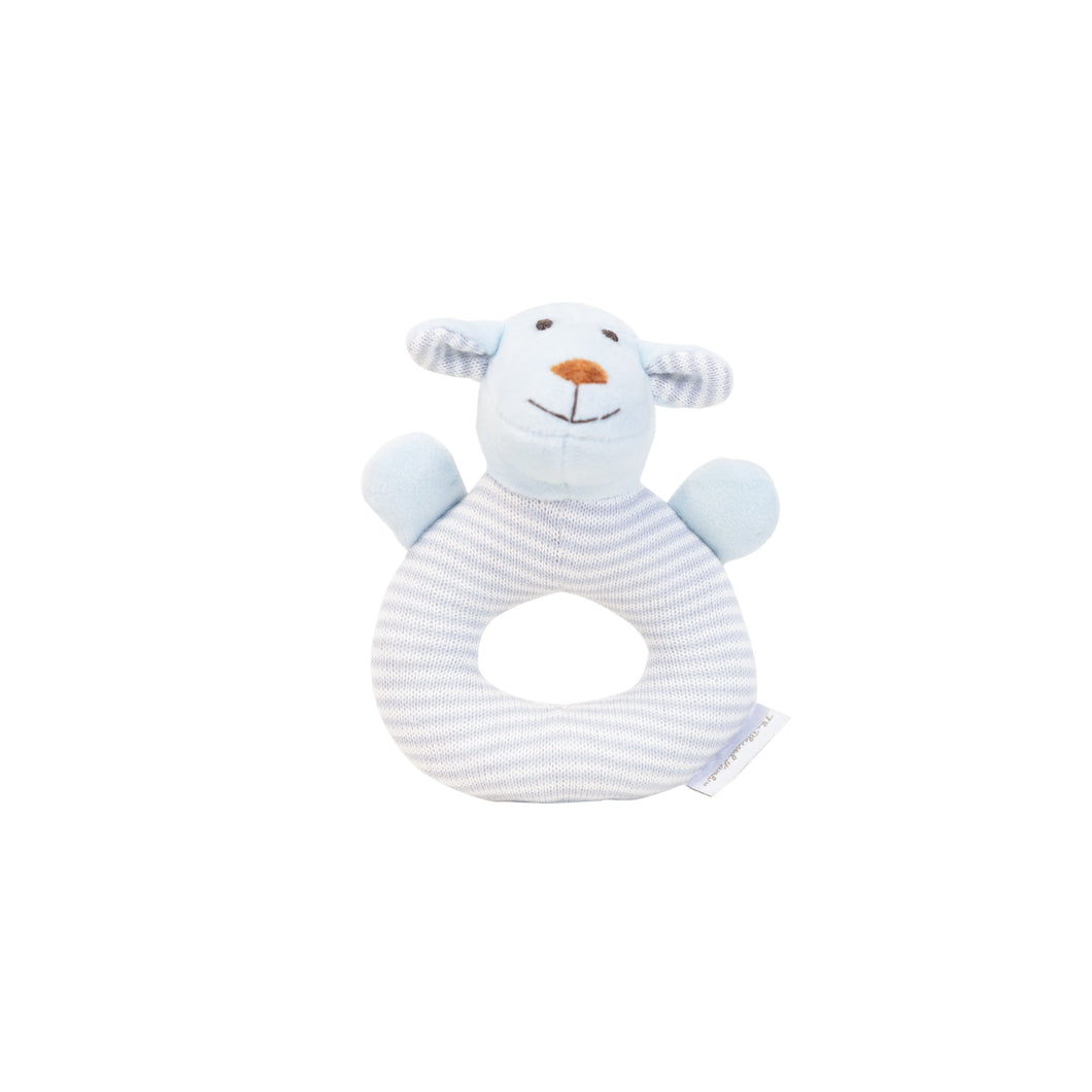 Knitted Baby Rattle - Joseph Blue