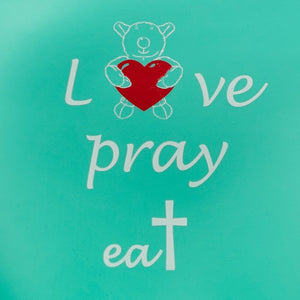 Silicone bib  Joseph  - Love, Pray & Eat  - Green