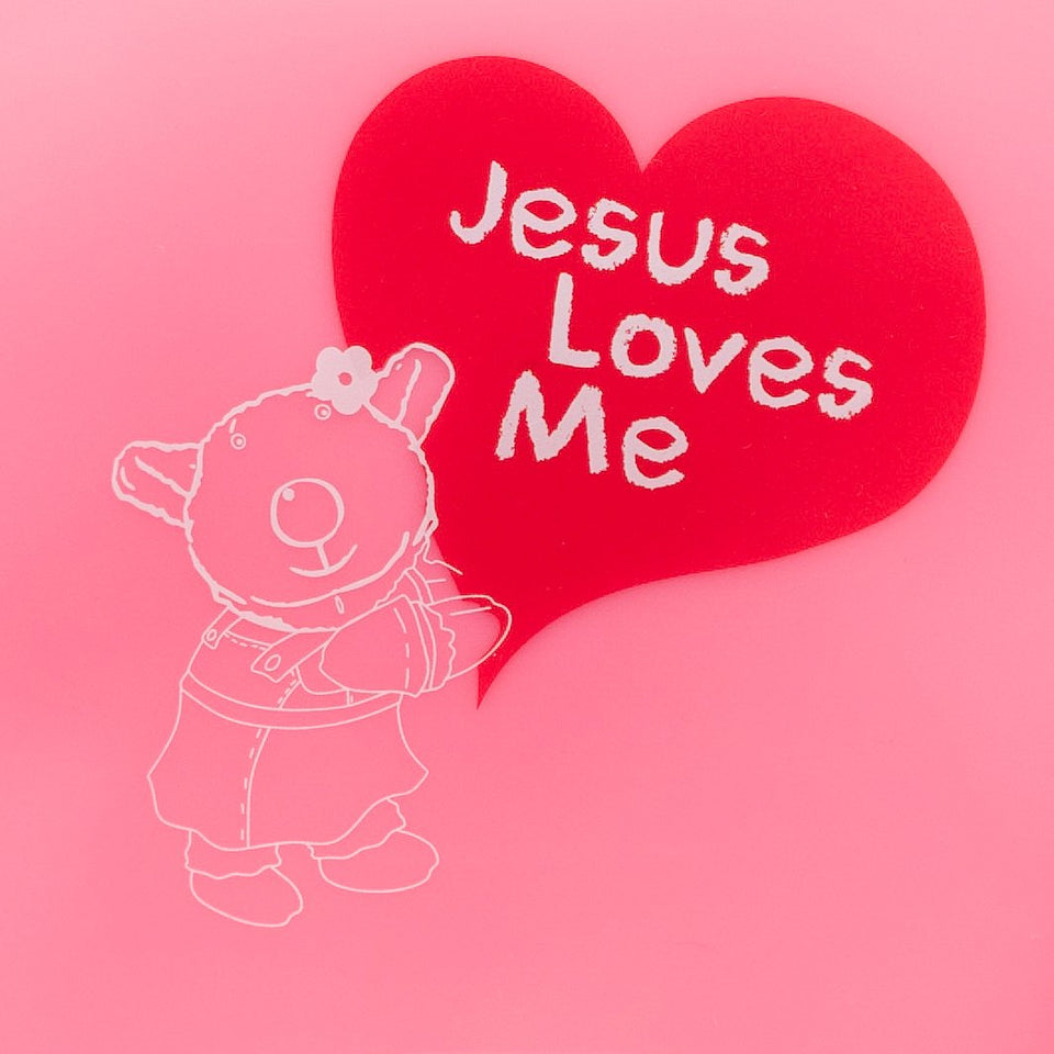 Silicone Bib Joy - Jesus Loves Me