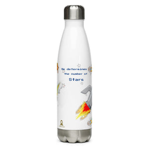 Stainless Steel Water Bottle - Joseph Moon and Stars - Psalm 147:4