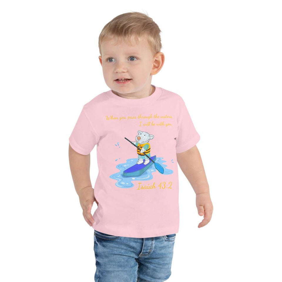 Toddler T-Shirt - Joseph Paddleboard - Isaiah 43:2