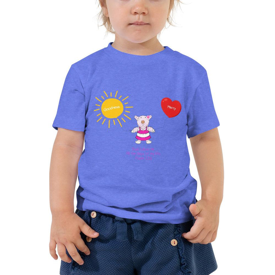 Toddler T-Shirt - Joy Goodness & Mercy - Psalm 23:6